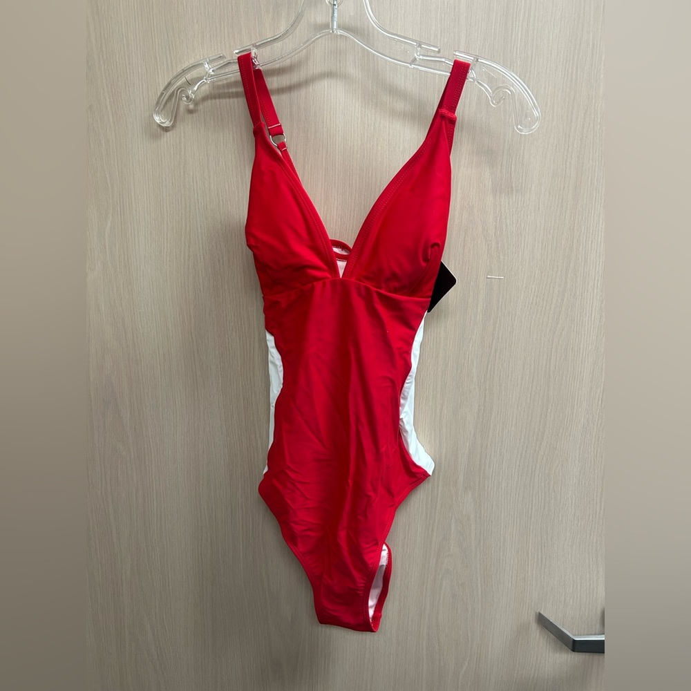 Red Women's One Piece Swimsuit